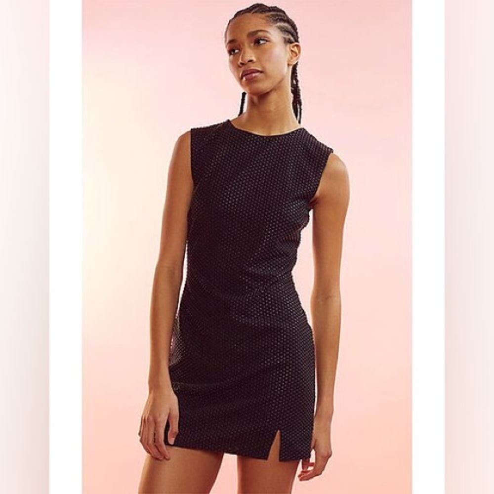 Cynthia Rowley Studs Mesh Mini Dress